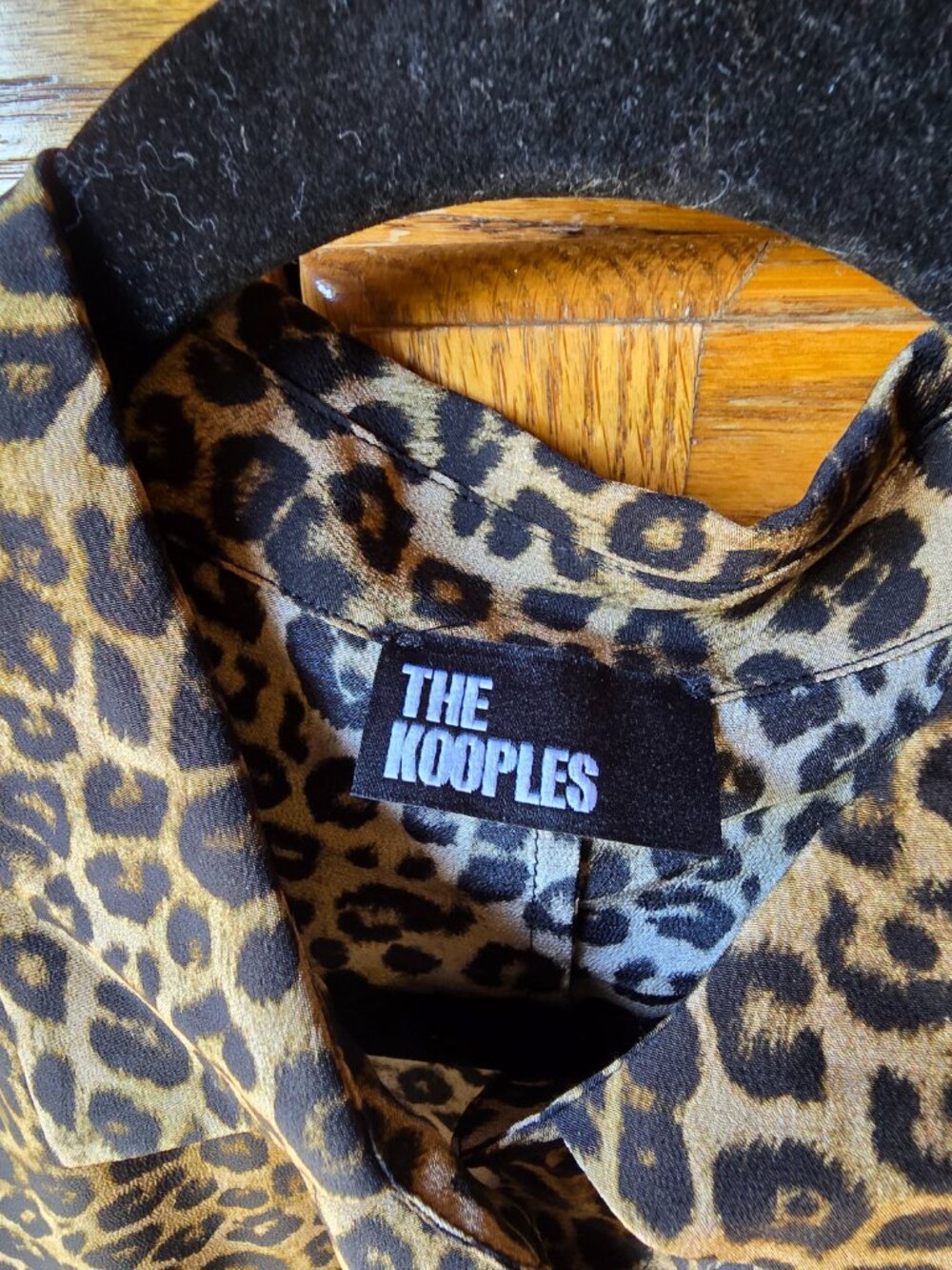 The Kooples Silk Leopard Print Button Front Maxi Dress size Small, New With Tags - Picture 10 of 10